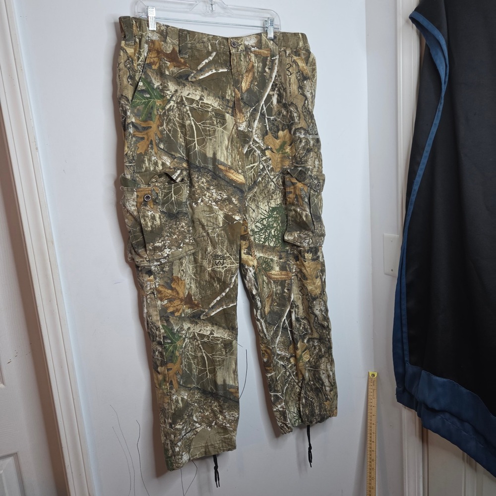 Realtree Edge Camo Cargo Pants Mens Large 36-38 Hunting Outdoor 1595C1